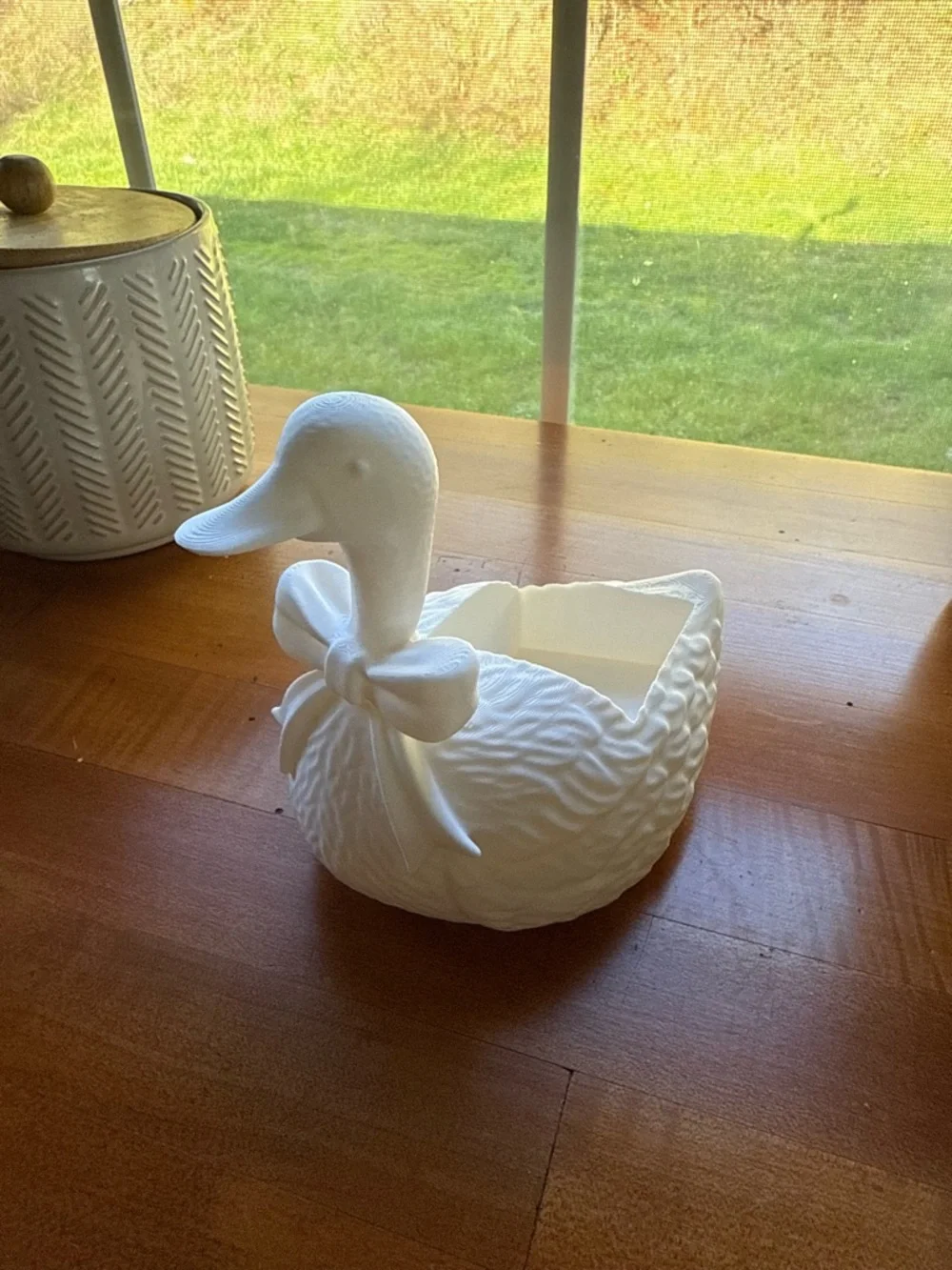 3D printed Goose with Bow for Bath and Body Foaming Hand Soap